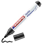 edding 4500 tekstil kalemi - siyah - 1 kalem - 2-3 mm yuvarlak uç