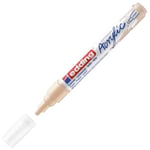 Edding 5100 akrilik markör orta - bej - 1 su geçirmez akrilik markör - yuvarlak uçlu 2-3 mm