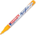 edding 5300 akrilik markör ince - beyaz - 1 su geçirmez akrilik markör - ince yuvarlak uçlu 1-2 mm