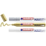 edding 750 hobi sanat kalemi 3'lü set metalik karışık