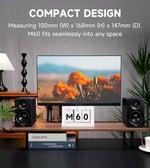 Edifier M60 Compact Masa Hoparlörü - Siyah