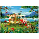 Educa 1000 Parça Harika Kamp Tatili Puzzle - 19922 - Camping Holiday
