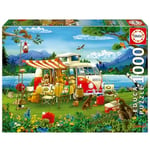 Educa 1000 Parça Harika Kamp Tatili Puzzle - 19922 - Camping Holiday