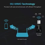 EDUP AC 1300 Mbit/s USB WLAN Adaptörü, Çift Bant WiFi Stick 2.4G/5GHz USB3.0 Adaptör Kablosuz Ağ Alıcısı WiFi Dongle, Masaüstü Bilgisayar/Dizüstü Bilgisayar için, Windows 11/10/8.1/7/Vista Mac OS X