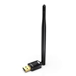 EDUP PC için USB WiFi adaptörü, masaüstü dongle High Gain 6dBi anten desteği, masaüstü dizüstü bilgisayar desteği, Windows 10/8/7/XP/Vista, MAC 10.6-10.11 ile uyumlu
