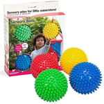 Edushape 10 cm Duyusal Toplar 4'lü Paket (Renk Çeşitli)