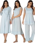 Effort Kadın Mavi Hamile Lohusa Sabahlıklı Gecelik Ve Pijama Takım, M, EF2050EFT-19804IGP265774