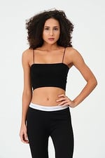 efstyle ip askılı penye crop atlet