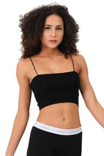 efstyle ip askılı penye crop atlet