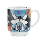 Egan Italy Mickey Mouse 2’li Kupa ve Amerikan Servis Seti Mavi