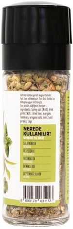 Ege Otlu Sarımsaklı Tuzlu Çeşni 40 gram (Değirmen Kapaklı)