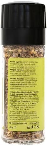 Ege Otlu Sarımsaklı Tuzlu Çeşni 40 gram (Değirmen Kapaklı)