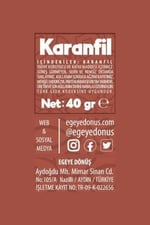 EGEYE DÖNÜŞ Karanfil Tane - (Bitki Çayı - Baharat - İri Taneli Lüx Karanfil) - 40 Gr. (1. Kalite)