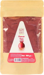 EGEYE DÖNÜŞ Pancar Tozu - 100 Gr. (Öğütülmüş Kırmızı Pancar Kökü - Glütensiz Sporcu Besini)