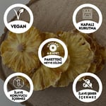 EGEYE DÖNÜŞ Şekersiz Ananas Meyve Kurusu Cipsi - 50 Gr. (Yüksek Aroma - Kokteyl Meyvesi - Katkı Koruyucu İçermez)