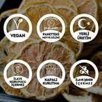 EGEYE DÖNÜŞ Şekersiz Limon Meyvesi Kurusu Cipsi - 40 Gr. (Yüksek Aroma - Kokteyl Meyvesi - Katkı Koruyucu İçermez)