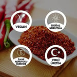 EGEYE DÖNÜŞ Yeni Mahsül Öğütülmüş Çok Acı Saf Pul Biber - 100 Gr. 1. Kalite (Ekstra Acı)