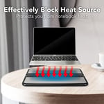 EHO Dizüstü Bilgisayar Tur Pedi - Dizüstü Bilgisayar Standı Pedi w Geri Çekilebilir Mouse Pad Tepsisi, Kaymaz Isı Kalkanı Tablet Dizüstü Bilgisayar Sehpası w/Yatak, Kanepe Kanepe veya Seyahat için