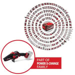 Einhell Akülü Dal Budama Testeresi GE-PS 18/15 Li BL-Solo Power X-Change (18 V, kömürsüz motor, 12,5 cm kesim uzunluğu, aletsiz zincir ve kılavuz değişimi, akü dahil değildir) - 4600040