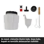 Einhell Akülü Sprey Boya Sistemi TC-SY 18/60 Li-Solo Power X-Change (Li-İyon, 18 V, 650 ml/dk püskürtme kapasitesi, 800 ml boya haznesi, 2,0 mm ve 2,5 mm nozul dahil) - 4260025