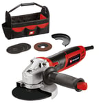 Einhell Avuç Taşlama TC-AG 125/850 Kit (850 W, 12000 rpm, maks kesme derinliği 28 mm, maks disk çapı 125 mm, 3 adet kesme diski, 1 adet lamelli zımpara levhası ve 1 adet Einhell çanta dahil) - 4430977