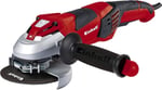 Einhell Devir Ayarlı Avuç Taşlama TE-AG 125 CE (1100 W, disk çapı Ø 125 mm, sabit devir teknolojisi, koruma kapağı, ayarlanabilir ek tutamakta anaht - Seçenekler: 32.5 x 13 x 13.1 cm; 2.68 kilogram...