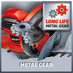 Einhell Elektrikli Çit Budama GE-EH 7067 (700 W, lazer kesim ve elmas taşlama ile işlenmiş çelik bıçaklar, metal dişli, darbe koruması, kılıf dahil) - 3403340