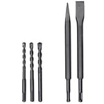 Einhell Kırıcı Delici TE-RH 32 4F Kit (1250 W, 5 joule, betonda 32 mm delme, SDS-Plus, titreşim önleyici sap, E-Box dahil, 3 matkap ucu, sivri ve düz keski) - 4257944