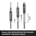 Einhell Orijinal M-CASE 42 Parça Uç Seti (25 mm uçlar, 50 mm uçlar, manyetik tutucu, lokma uç, hızlı değiştirilebilir uç tutucu, saklama kutusu dahil) - 49118953