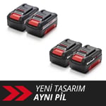 Einhell PXC Twin Pack 2x18 V 4,0 Ah Power X-Change Akü (Li-Ion, 18 V, 2 x 4.0 Ah, tüm Power X-Change cihazları ile uyumlu, Aktif Akü Yönetim Sistemi, Özel Şarj Döngüleri) - 4511489