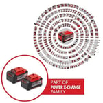 Einhell PXC Twinpack 5.2 Ah Power X-Change Akü (Li-Ion, 18 V, 2 x 5.2 Ah, Tüm Power X-Change cihazları ile uyumlu, Aktif Akü Yönetim Sistemi, Özel Şarj Döngüleri) - 4511526