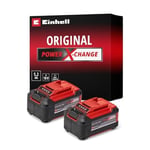 Einhell PXC Twinpack 5.2 Ah Power X-Change Akü (Li-Ion, 18 V, 2 x 5.2 Ah, Tüm Power X-Change cihazları ile uyumlu, Aktif Akü Yönetim Sistemi, Özel Şarj Döngüleri) - 4511526