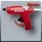 Einhell Silikon Mum Tabancası TC-GG 30 (mekanik tutkal besleme, görünür pencere, destek ayağı, standart, düz ve uzatma başlıkları ile 3 adet tutkal çubuğu dahil) - 4522170