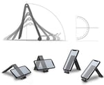 EKE Dizüstü bilgisayar/cep telefonu/ped standı, taşınabilir, görünmez