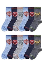 Ekinoks 12li Paket Erkek Çocuk Soket Çorap Asorti Uzun Pamuklu Çorap Karışık 1-2 yaş