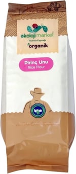 Ekoloji Market Organik Pirinç Unu 750 Gr - Seçenekler: Pirinç, Mısır, Tam Buğday, Çavdar, Karabuğday, Nohut, Soya...