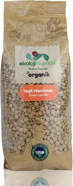 Ekoloji Market Organik Yeşil Mercimek 750 Gr