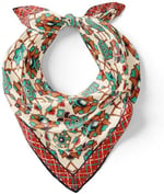 Ekru Taba Motif Desen Mendil