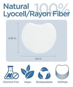 Eksfoliye Edici Pedler - Çift Taraflı - Tüy Bırakmaz - Makyaj Temizleyici ve Toner için - Toner ve temizleme için Rayon yüz Yuvarlakları - Rayon değil Pamuk Topları - Yüz için Peeling Pamuk