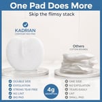Eksfoliye Edici Pedler - Çift Taraflı - Tüy Bırakmaz - Makyaj Temizleyici ve Toner için - Toner ve temizleme için Rayon yüz Yuvarlakları - Rayon değil Pamuk Topları - Yüz için Peeling Pamuk