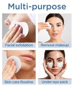 Eksfoliye Edici Pedler - Çift Taraflı - Tüy Bırakmaz - Makyaj Temizleyici ve Toner için - Toner ve temizleme için Rayon yüz Yuvarlakları - Rayon değil Pamuk Topları - Yüz için Peeling Pamuk
