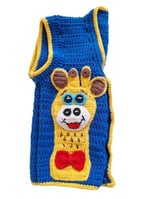 El Örgüsü Bebe Yeleği Erkek çocuk-Mavi
