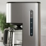 Electrolux E5CM1-6ST Create 5 Filtre Kahve Makinesi | Zaman Ayarlı Demleme, Aroma Seçme, Otomatik Kapanma, Kolay Temizlenebilir Filtre | 1000W, 1.38 Litre, Paslanmaz Çelik