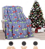 Elegant Comfort Lüks Kadife Süper Yumuşak Noel Baskıları Polar Battaniye-Tatil Temalı Ev Dekoru Kış Yatakları, Kanepe ve Hediye için Tüylü Sıcak ve Rahat Örtüler, 127 x 152 cm, Süveterli Köpekler