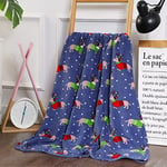 Elegant Comfort Lüks Kadife Süper Yumuşak Noel Baskıları Polar Battaniye-Tatil Temalı Ev Dekoru Kış Yatakları, Kanepe ve Hediye için Tüylü Sıcak ve Rahat Örtüler, 127 x 152 cm, Süveterli Köpekler