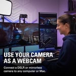 Elgato Cam Link 4K, Harici Kamera Yakalama Kartı, DSLR ile Akış ve Kayıt, Video Kamera, Video Konferans, Ev Ofis, Oyun, OBS, Yakınlaştırma, Ekipler, PC/Mac için 1080p60 Webcam olarak ActionCam