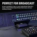 Elgato Stream Deck için Ağ Yuvası - Kablolu Ethernet Adaptörü, PoE veya USB Güçlü, Kolay Cihaz Üzerinde Kurulum, Masaya, Duvara veya SDXL Standına Montaj, Stüdyo, Yayın, Etkinlikler için