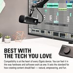Elgato Wave DX – Dinamik XLR mikro, böbrek şeklinde yön karakteristiği, arka plan gürültüsünü bastırır, podcasting, yayın, güçlendirici gerekmez, her arayüz için, Mac/PC için