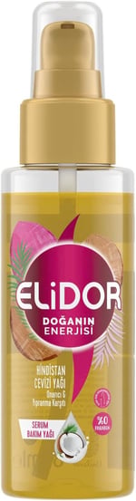 Elidor Güçlü Saç Uçları için Hindistan Cevizi Saç Yağı 1 Paket (1 x 80 ml)