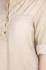 Eliş Şile Bezi Akasya Bluz Kahve